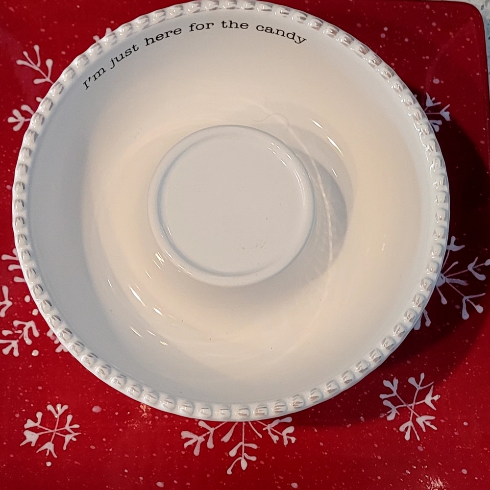 Mudpie Circa Candy Bowl "I'm Just Here for the Candy", Elegant and Fun